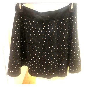 Black with Studs- Mini Skirt, Never Worn!